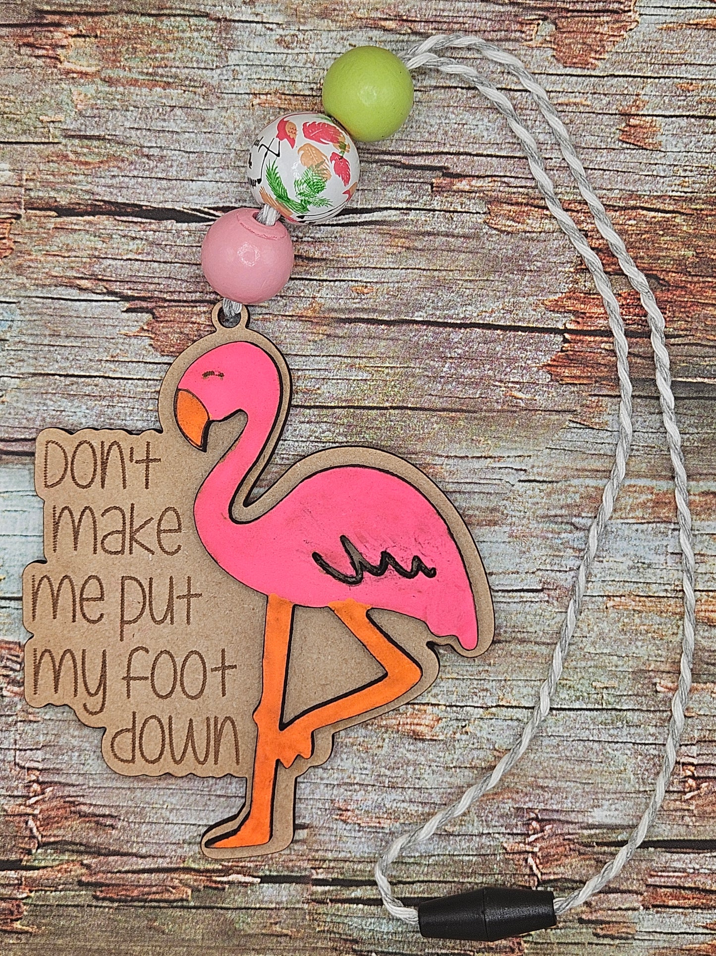 Don't Make Me Put My Foot Down Car Charm/Ornament