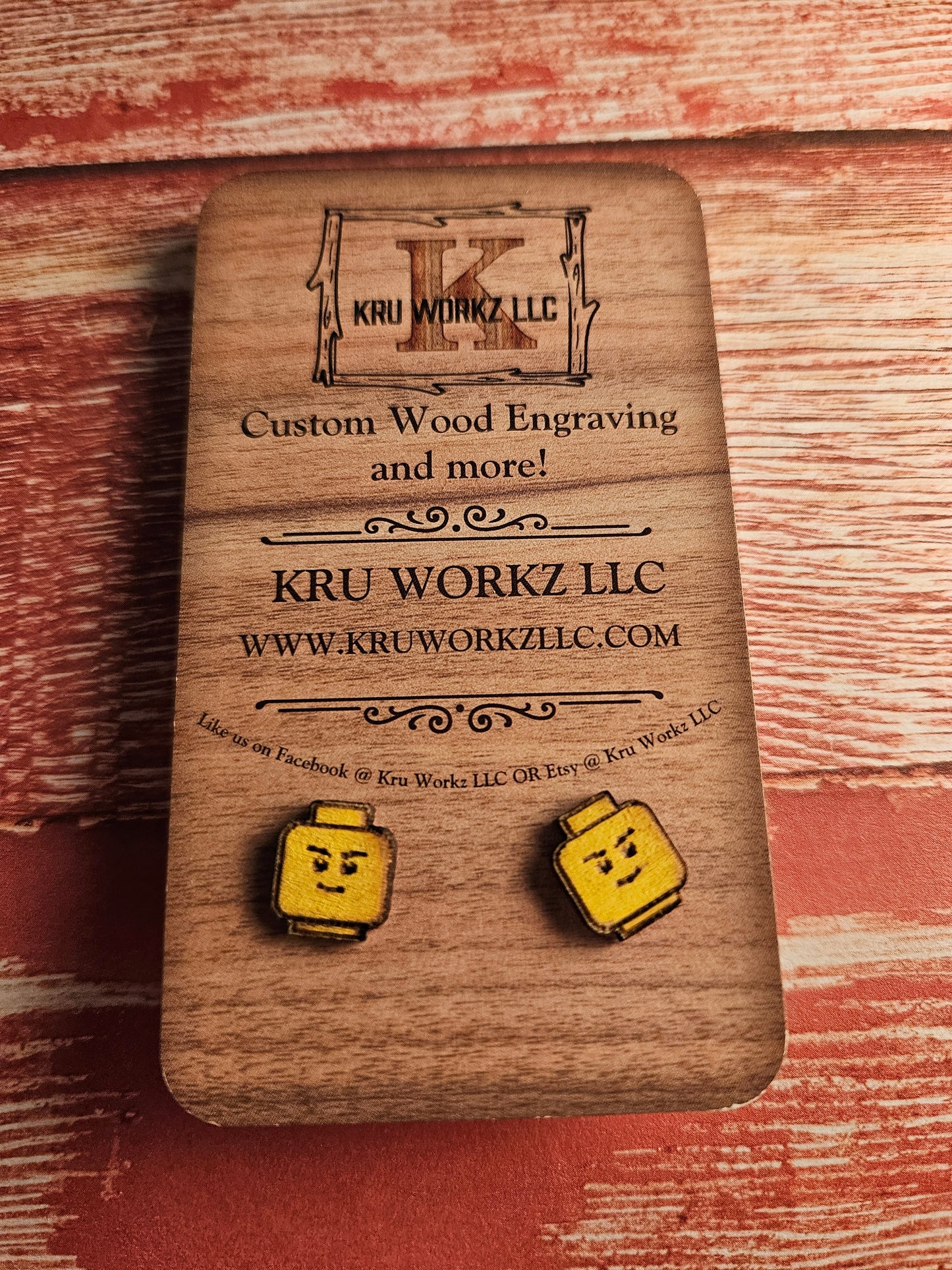 Yellow Head Stud Earrings