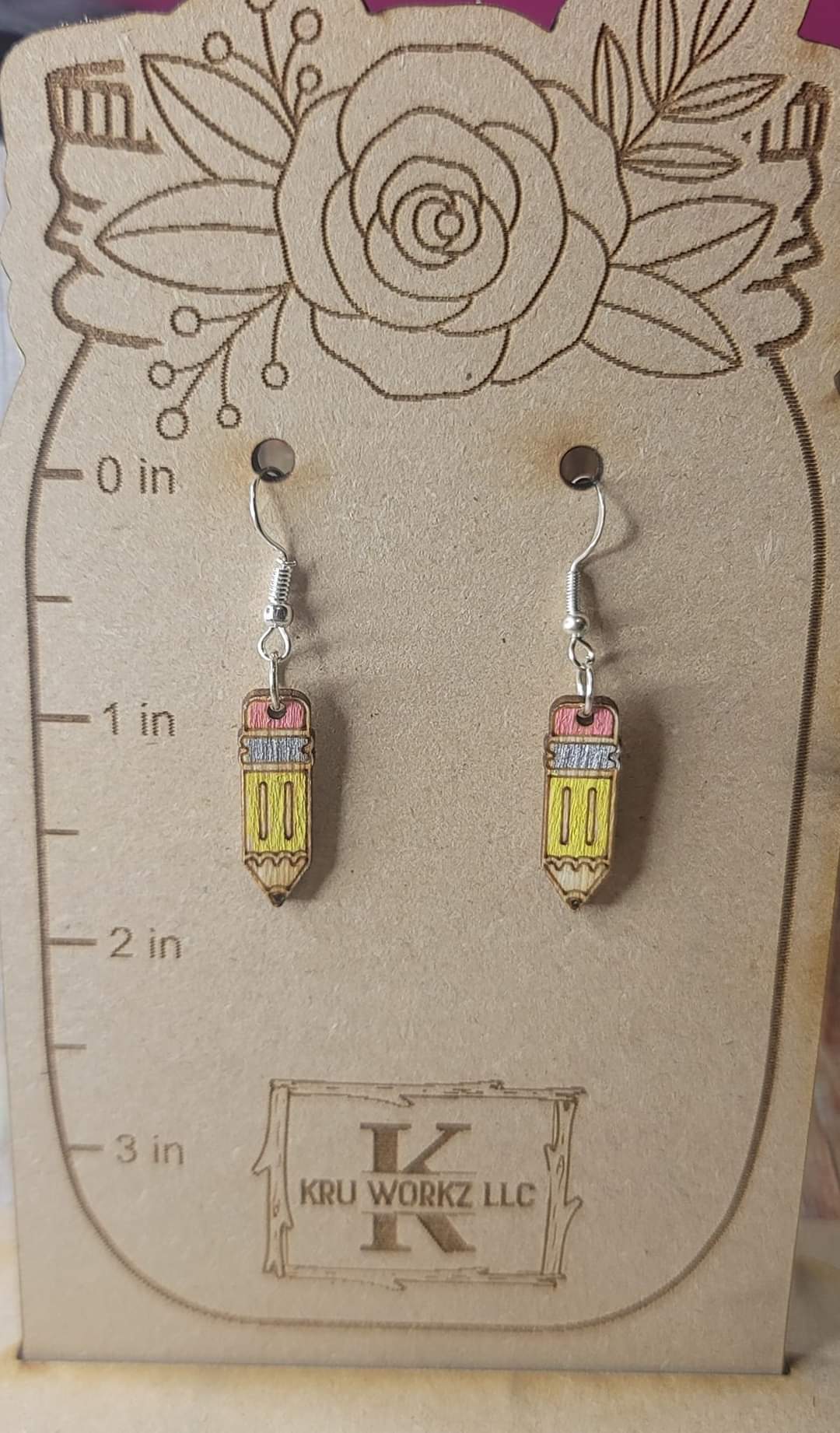 Pencil Dangle Earring