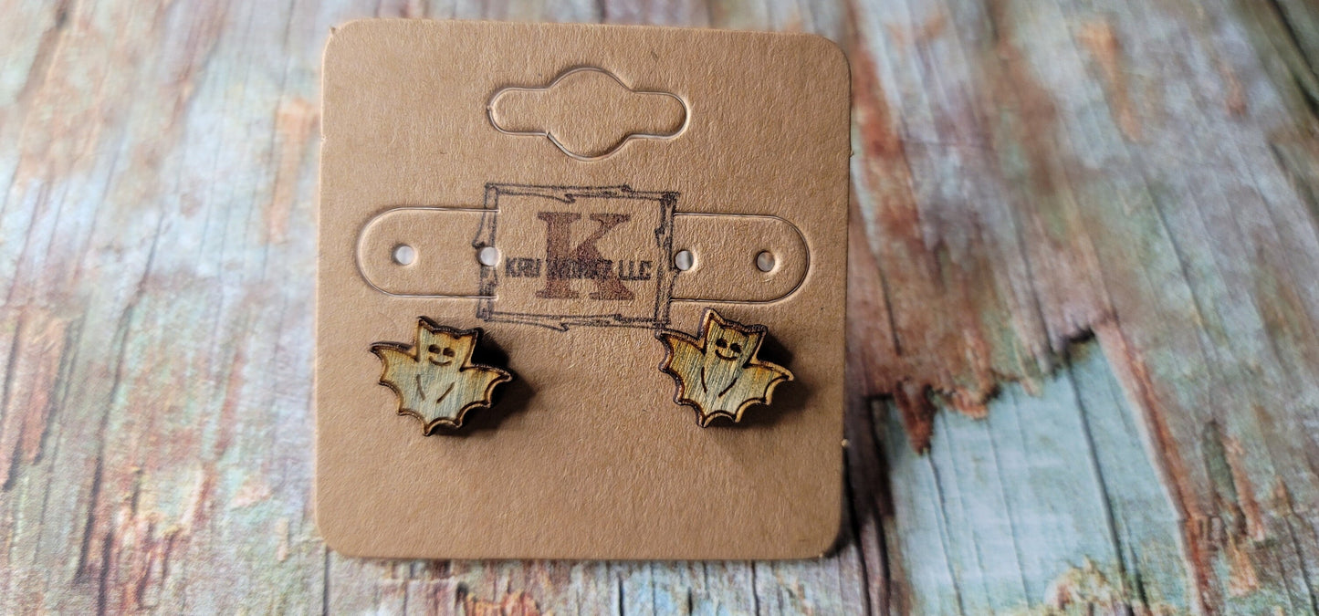 Bat Stud Earrings