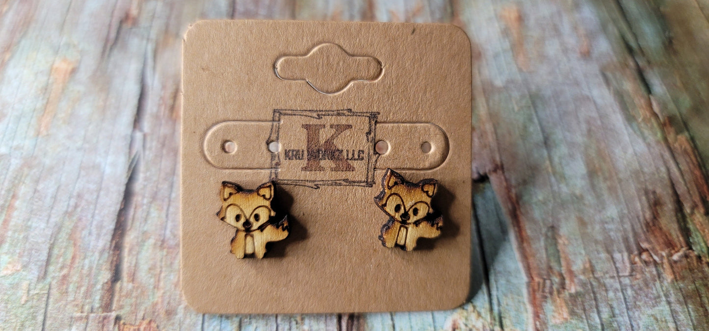 Cute Fox Stud Earrings