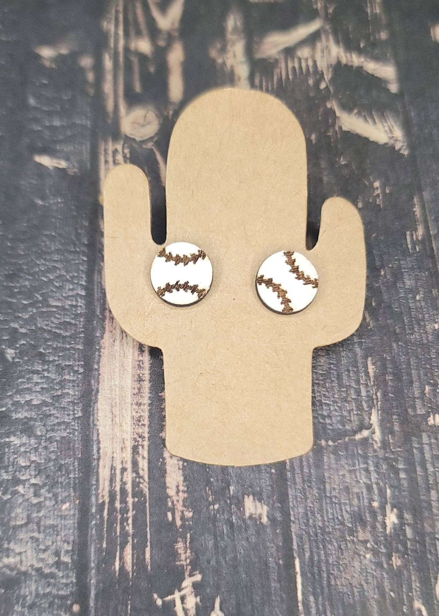 Baseball Stud Earrings