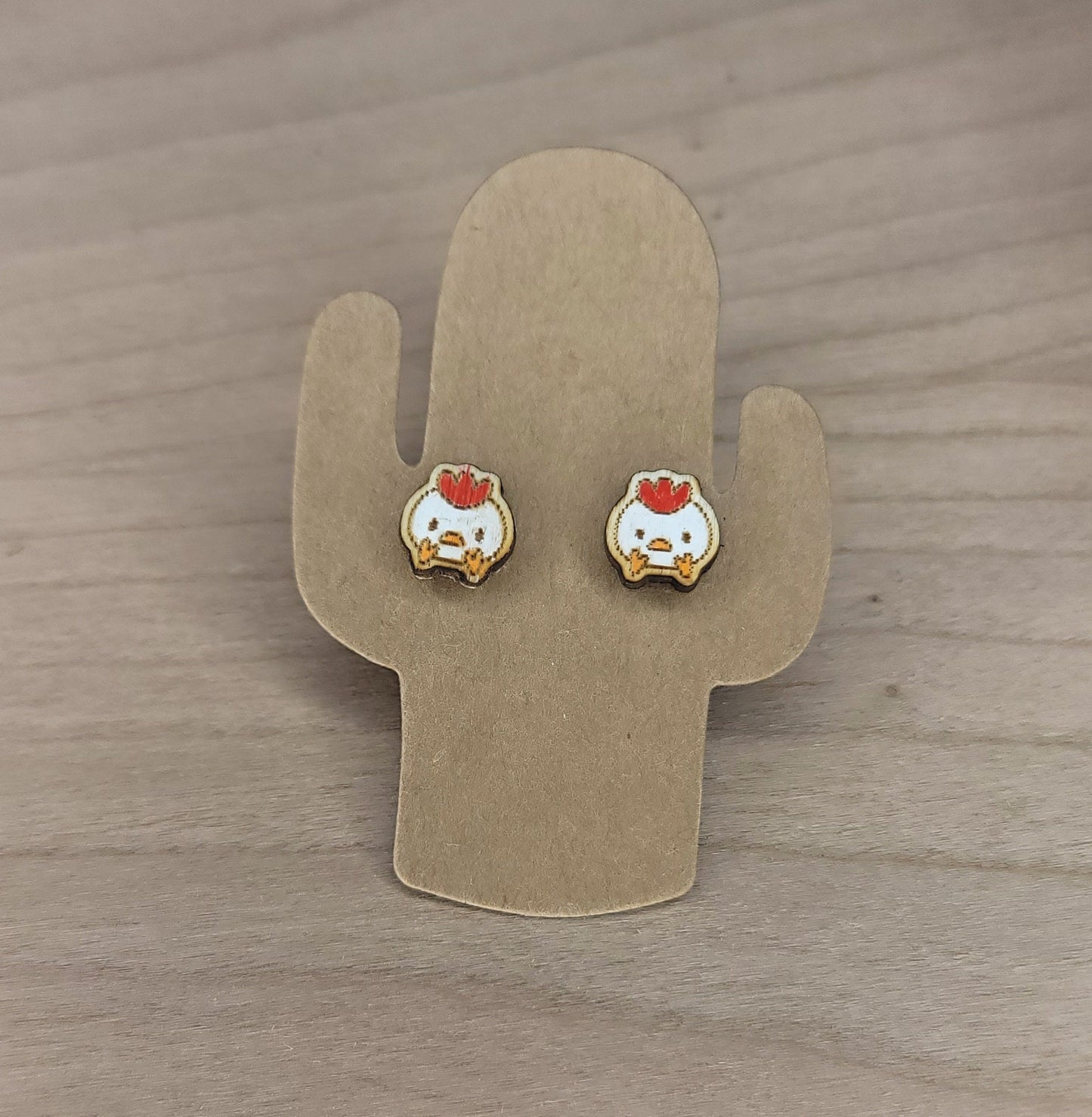 Chicken Stud Earrings