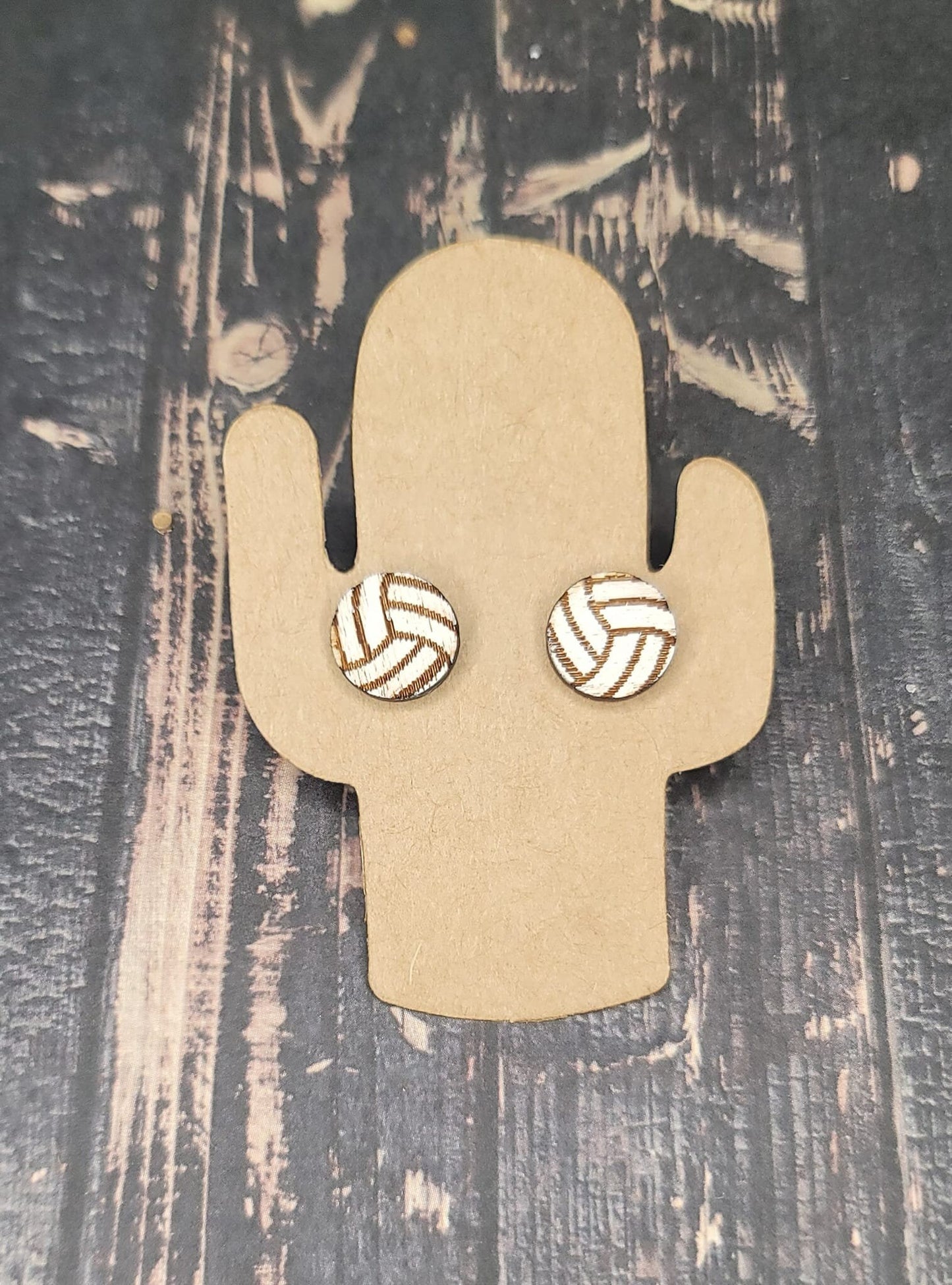Volleyball Stud Earrings