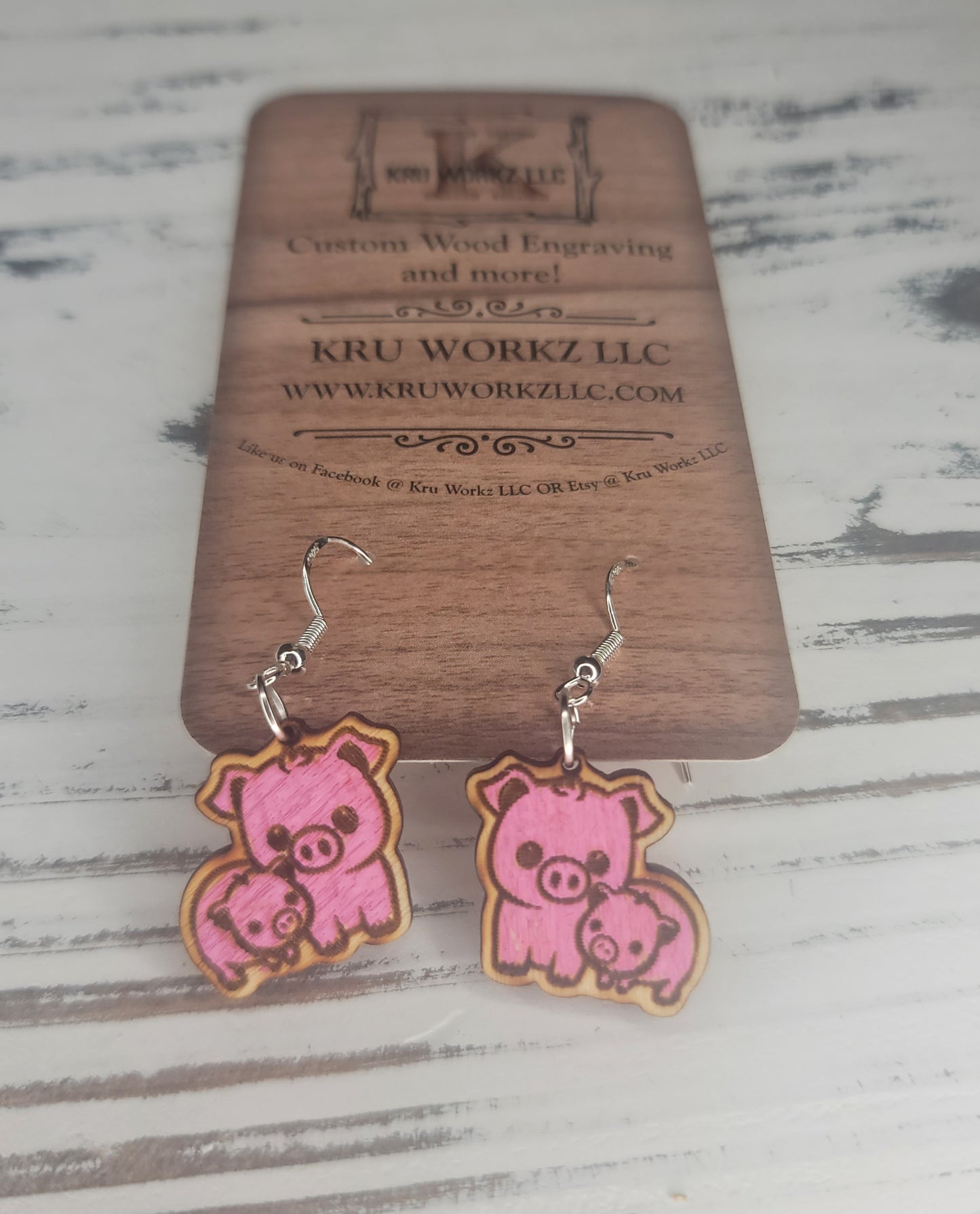 Pig Dangle Earring