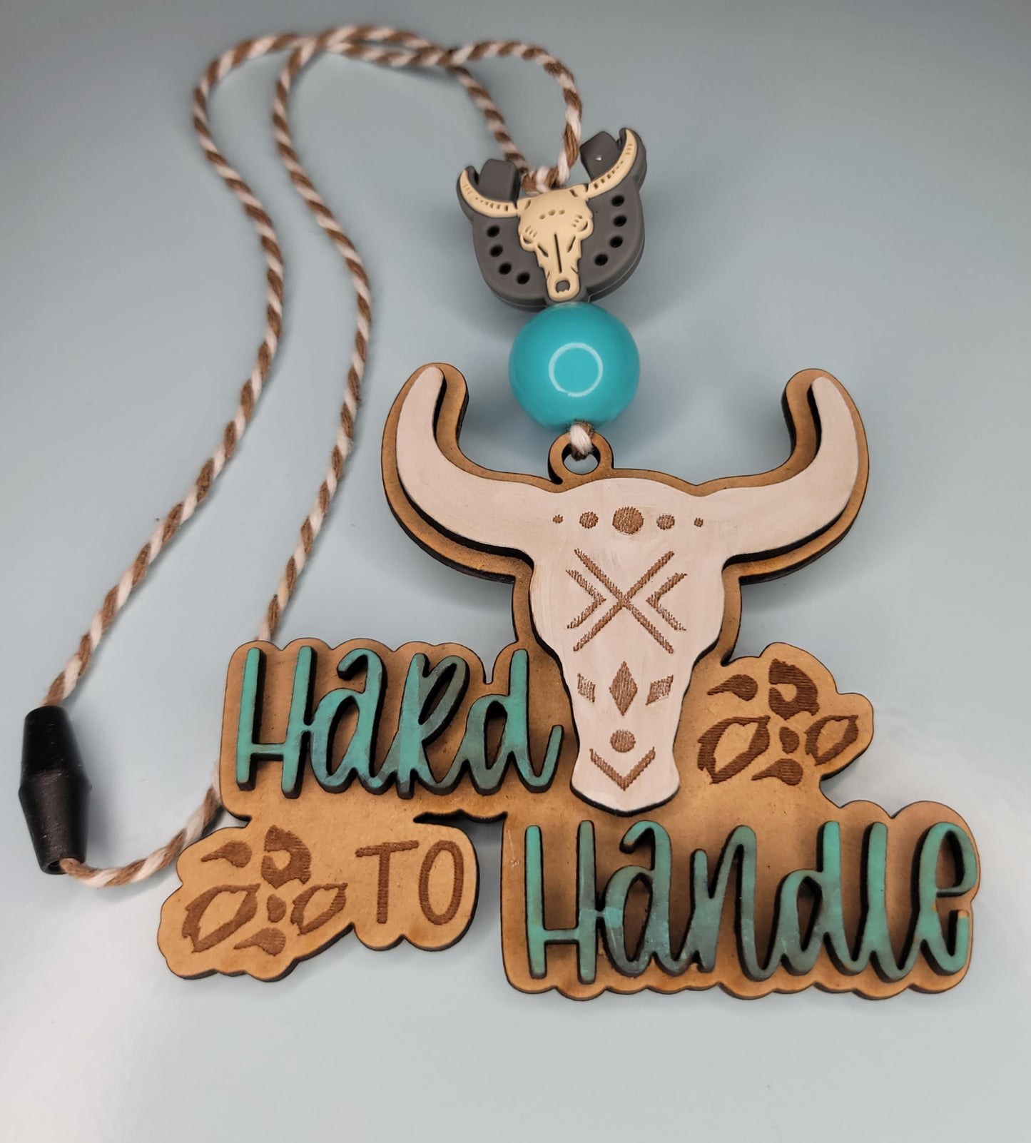 Hard to Handle Blue Car Charm/Ornament