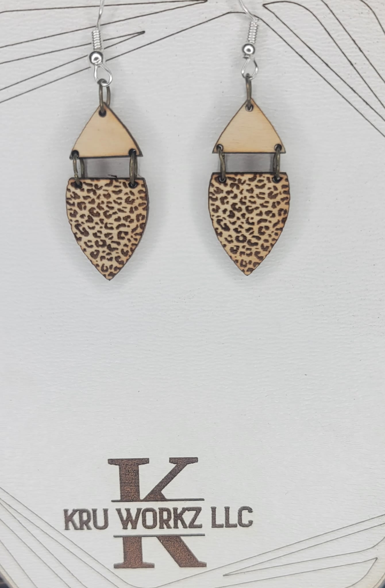 Animal Print Hinge Dangle Earring
