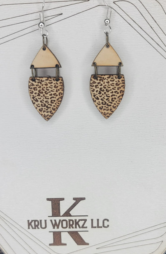 Animal Print Hinge Dangle Earring