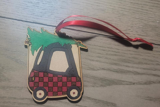 Little Car with Tree Ornament