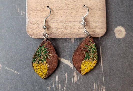 Colored Pineapple Dangle Earring