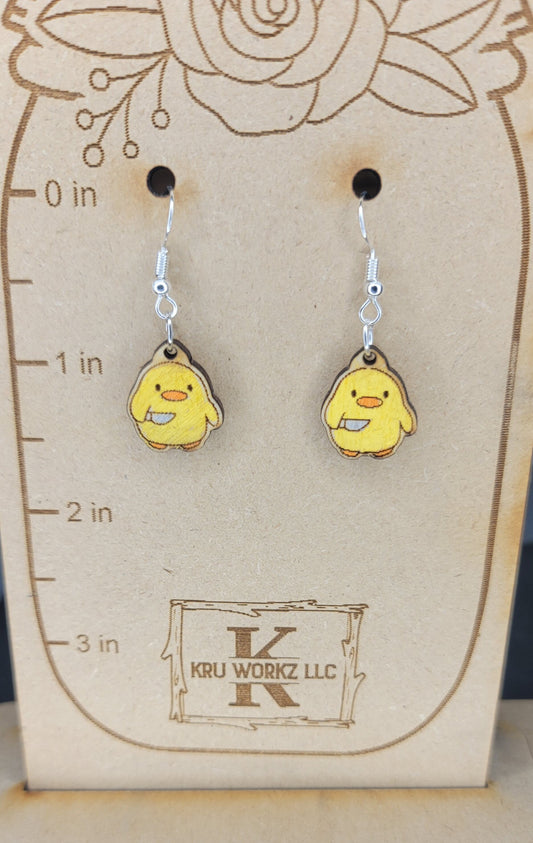 Killer Duck Dangle Earring