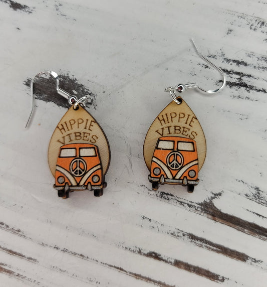 Hippie Bus Vibes Dangle Earring